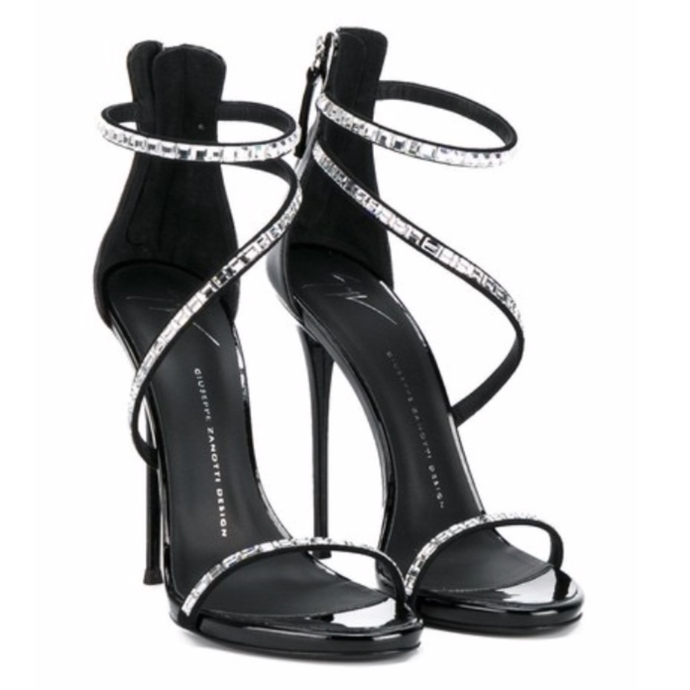 Giuseppe Zanotti Cam Nero Swarovski crystal heels